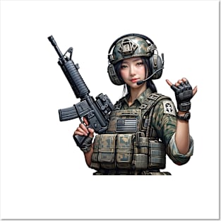 Tactical Girl Posters and Art